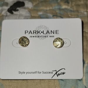 Park Lane Gold Round Earrings